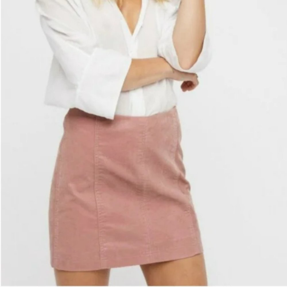 Free People Corduroy Mini Skirt
